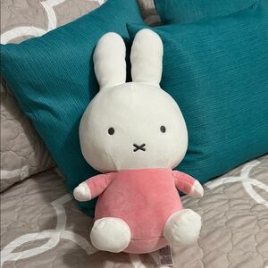 miffy White & Pink Plush Bunny Stuffed Toy